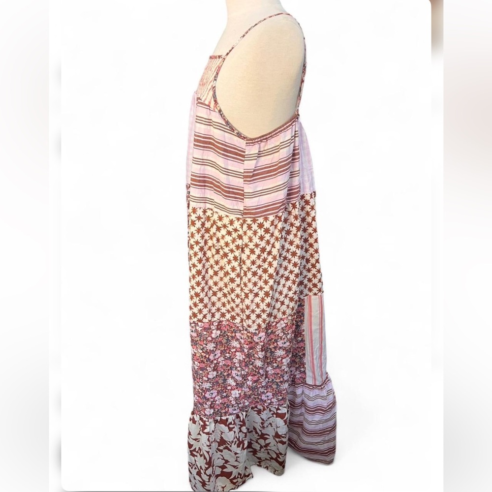 Universal Thread Cottagecore Pink Patchwork Maxi … - image 2